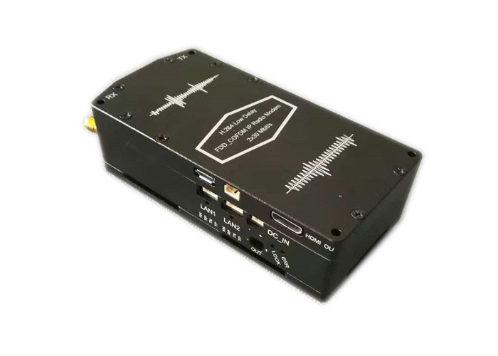 جهاز إرسال فيديو Cofdm منخفض الكمون صوت ثنائي الاتجاه صغير الحجم RJ45