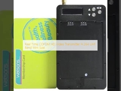 في الوقت الحقيقي COFDM HD جهاز إرسال الفيديو H.264 UHF النطاق الحجم المصغر