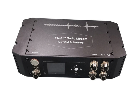 مودم راديو FDD IP التكتيكي ثنائي الاتجاه انتقال COFDM طويل المدى